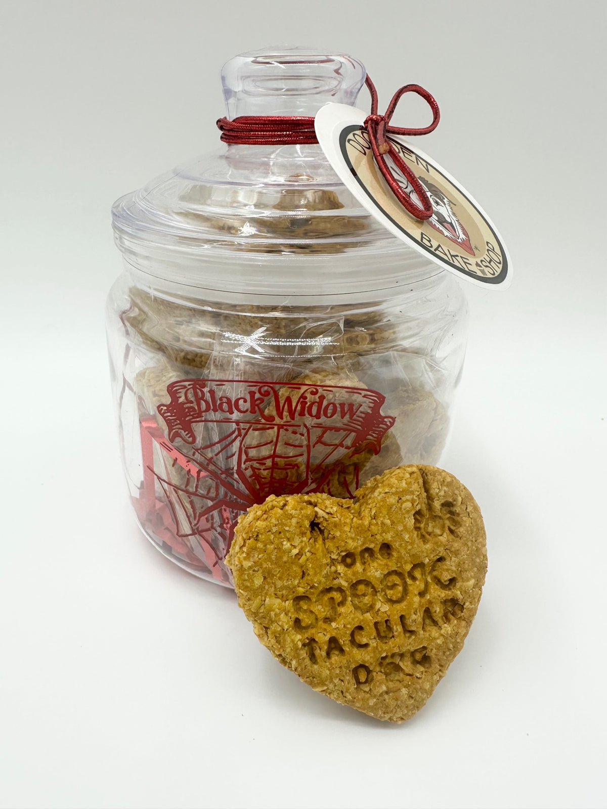 One Spooktacular Dog Jar - Black Widow