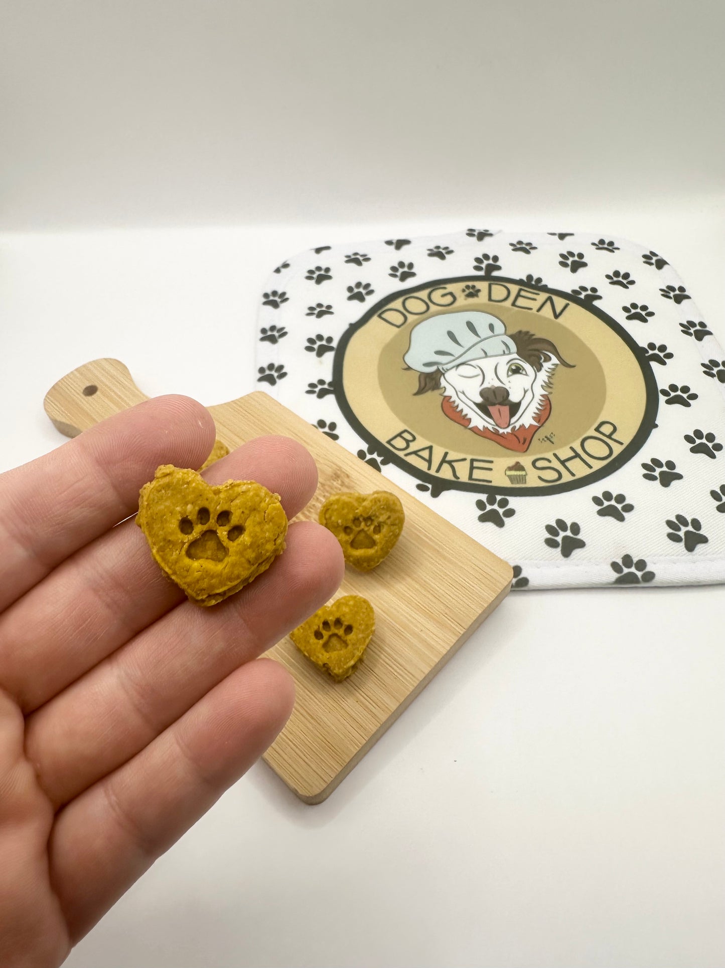 Heart-Shaped Treat with Paw Print