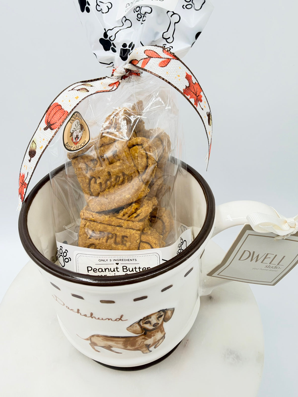Dachshund Mug Gift Set top view