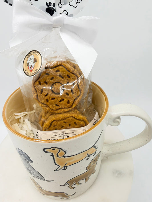 Dachshund Donut Mug Gift Set