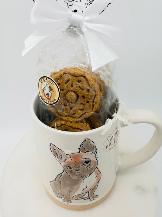 French Bulldog Donut Mug Gift Set