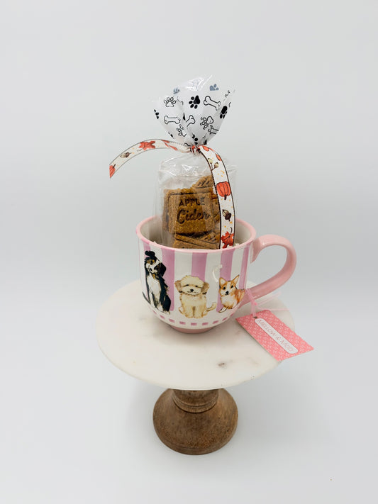 Pink Puppy Mug Gift Set