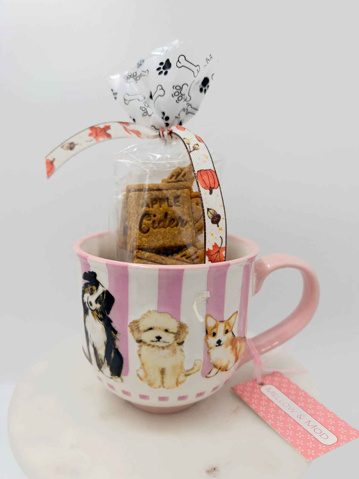 Pink Puppy Mug Gift Set front